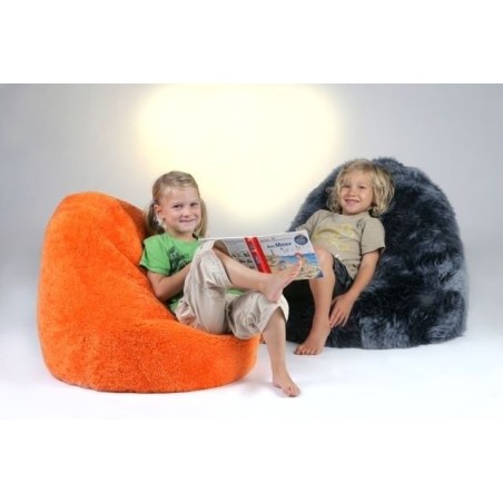 Pouf en peau de mouton