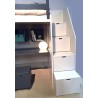 Lit mezzanine enfant avec bureau et rangements