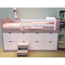 Lit enfant Babel avec grands tiroirs