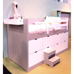 Lit enfant Babel avec grands tiroirs