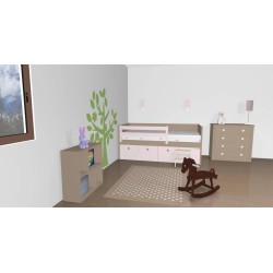 Lit enfant avec 4 grands caissons