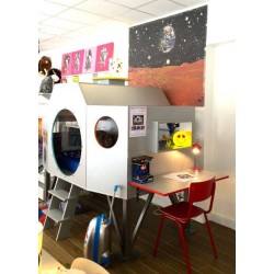Lit mezzanine Space Shuttle