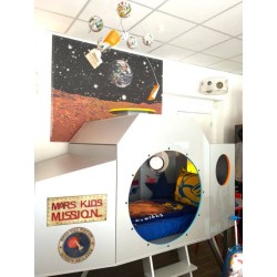 Lit mezzanine Space Shuttle