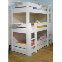City : Lit superposés enfant triple étage sécurisé