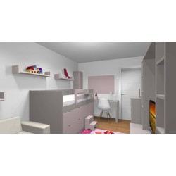 Lit enfant Babel avec grands tiroirs