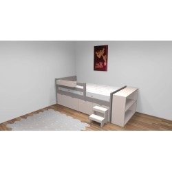 Lit enfant avec 4 grands caissons