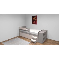 Lit enfant avec 4 grands caissons