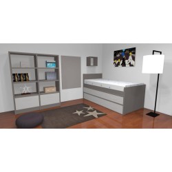 Lit enfant avec 4 grands caissons