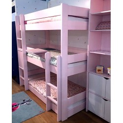 City : Lit superposés enfant triple étage sécurisé