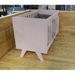 Lit bébé en bois Vintage