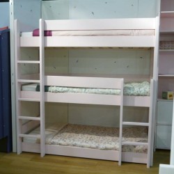 City : Lit superposés enfant triple étage sécurisé